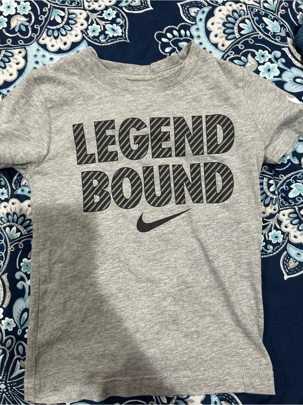 Nike Gray 'Legend Bound' Short Sleeve Tee